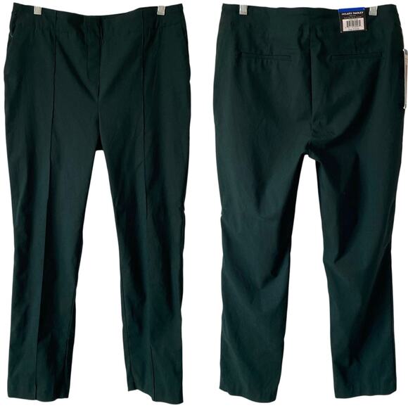 NEW HILARY RADLEY Built in Tummy Control Panel Ankle Pants Size Large Green - Picture 1 of 5